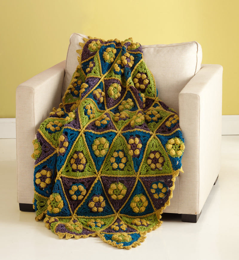 Tweedy Triangles Afghan (Crochet)