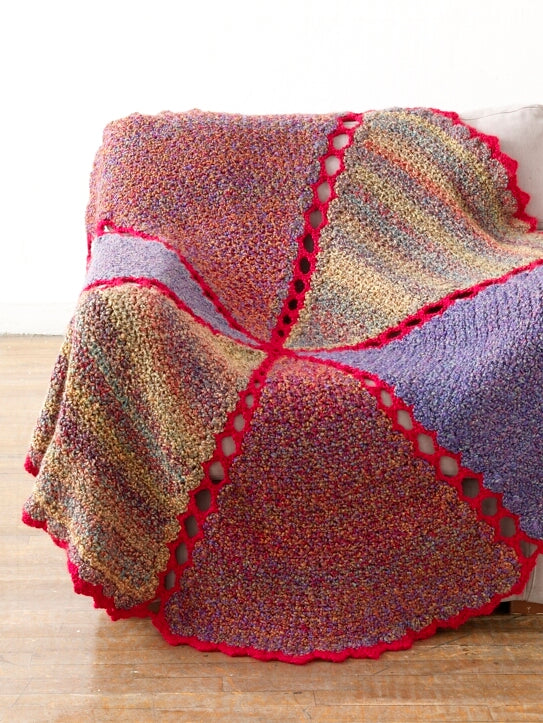 Tweedy Wedges Afghan (Crochet)