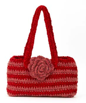 Valentine's Day Stripe Bag (Crochet)