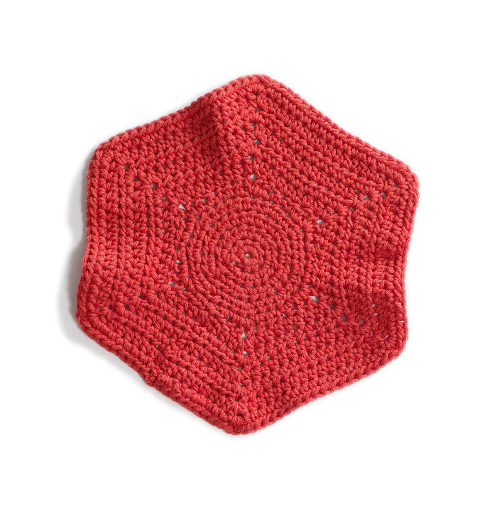 Venice Beach Hexagon Washcloth (Crochet)