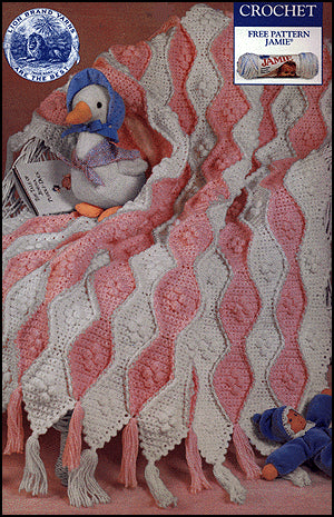 Wavy Baby Crochet Blanket Pattern