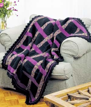 Woven Ribbon Afghan (Crochet)