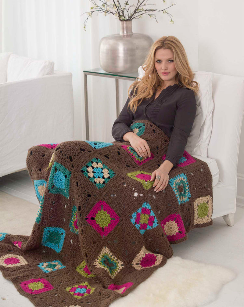 Young At Heart Granny Afghan Pattern (Crochet)