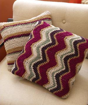 Zig-Zag Pillow (Crochet)
