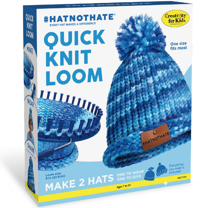 #HatNotHate Quick Knit Loom