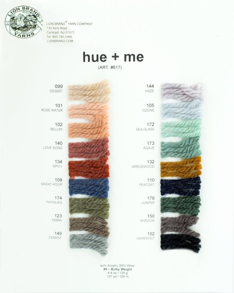 Hue + Me Yarn Color Card