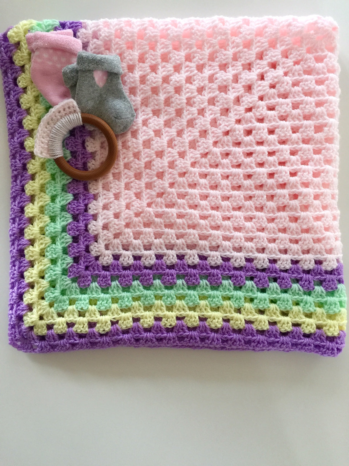 Crochet Kit Baby Blanket Lion Brand Yarn