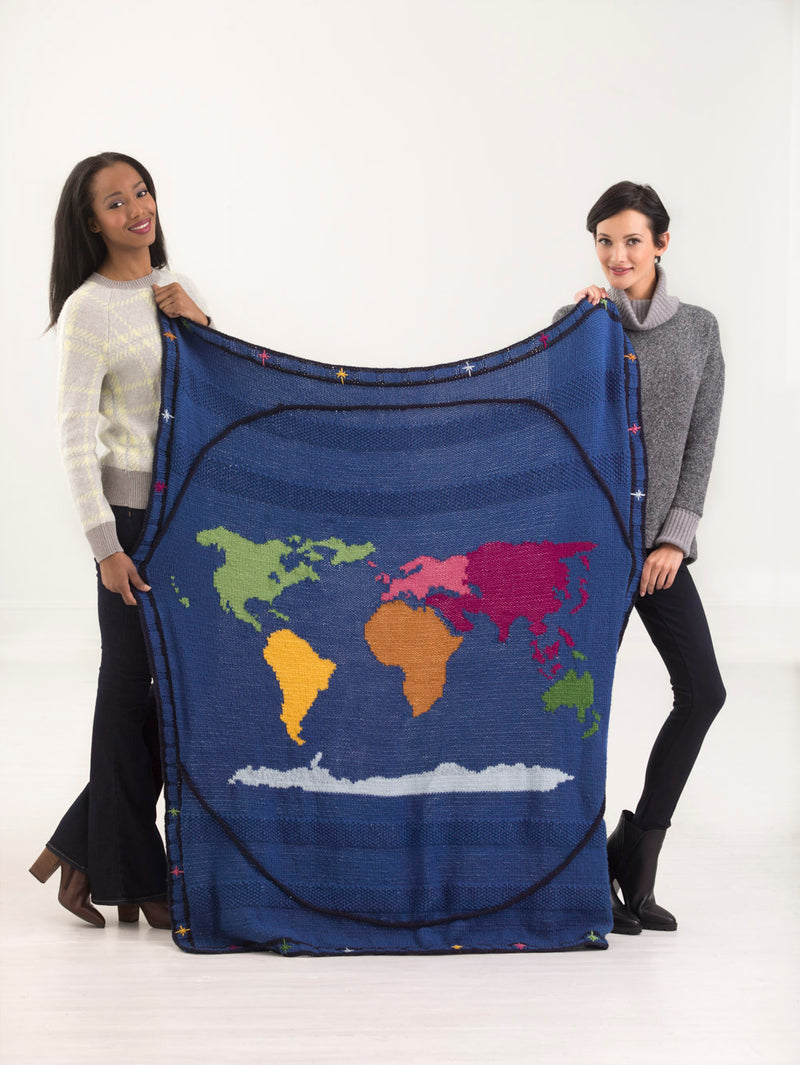 Around The World Afghan (Knit)