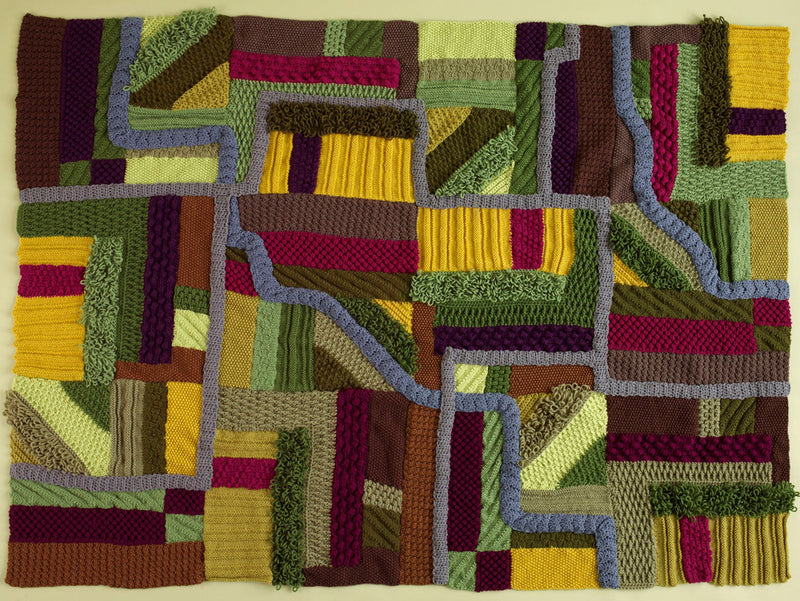 Knit And Crochet Landscape Afghan Pattern
