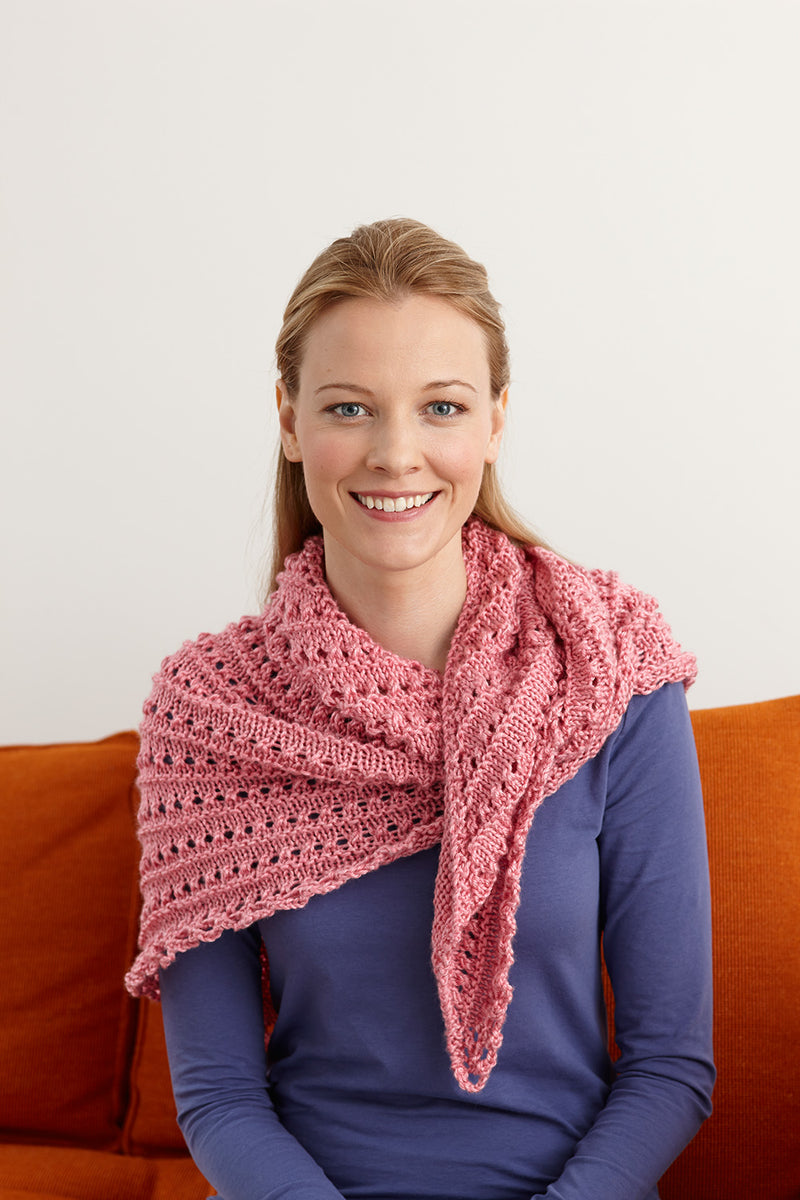 Splendid Elegance Triangle Shawl Pattern (Knit-Crochet)