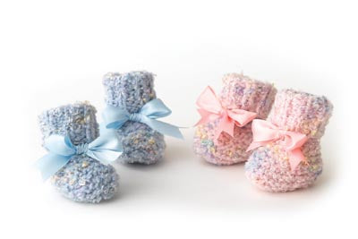 2 Needle Baby Booties Pattern (Knit)
