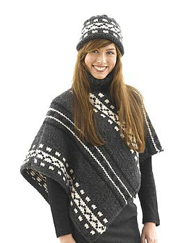 Alaska Poncho and Hat Womans Version Pattern (Knit)