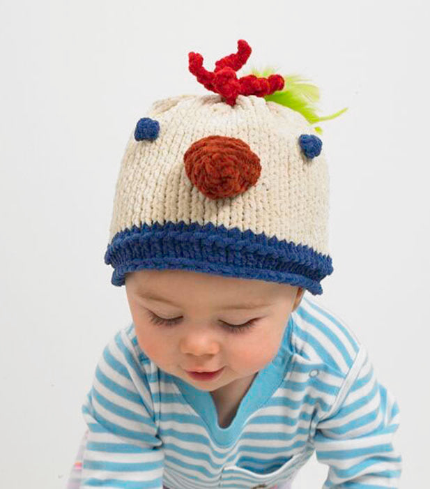 Baby Animal Chicken Little Hat Pattern (Knit)