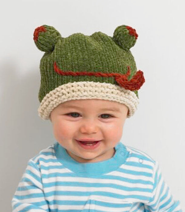 Baby Animal Froggy Hat Pattern (Knit)