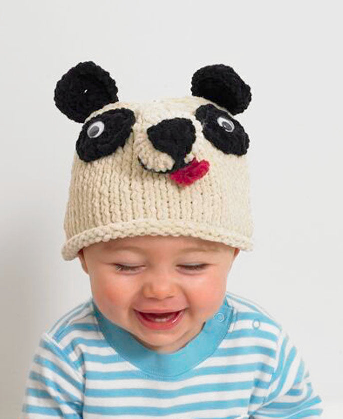 Baby Animal Panda Bear Hat Pattern (Knit)