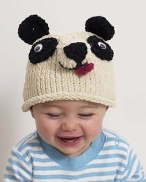 Baby Animal 'Panda Bear' Hat (Knit)