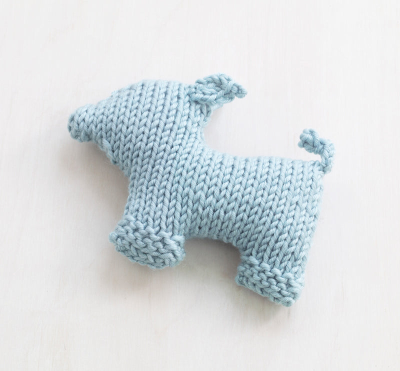 Baby Blue Pig Pattern (Knit)
