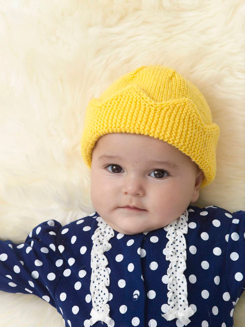 Baby Crown Hat Pattern (Knit) - Version 1