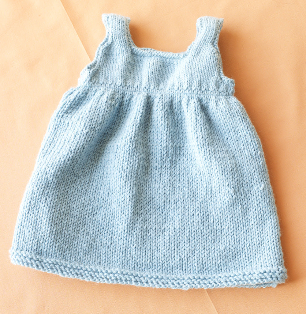 Baby Sweater Dress Pattern (Knit) Lion Brand Yarn Baby Sweater Dress Pattern (Knit) Lion Brand Yarn