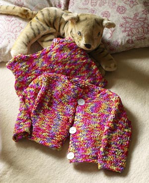 Bright Baby Cardigan Pattern (Knit)