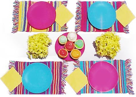 Bright Placemats Pattern (Knit)