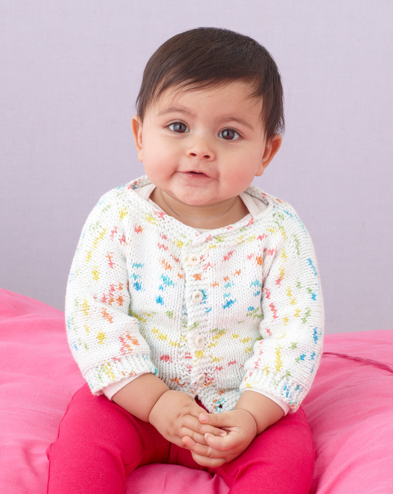Bright Spots Baby Cardigan Pattern (Knit)