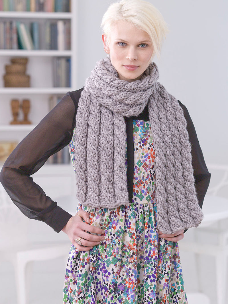 Waterproof Printed Scarf with cotton with a Geometric Pattern