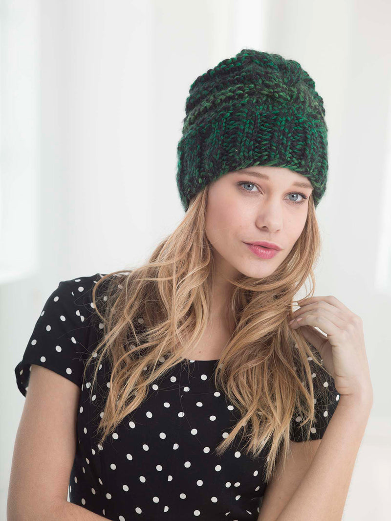 Cables And Ridges Hat Pattern (Knit)