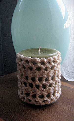 Candle Cover (Knit) – Lion Brand Yarn
