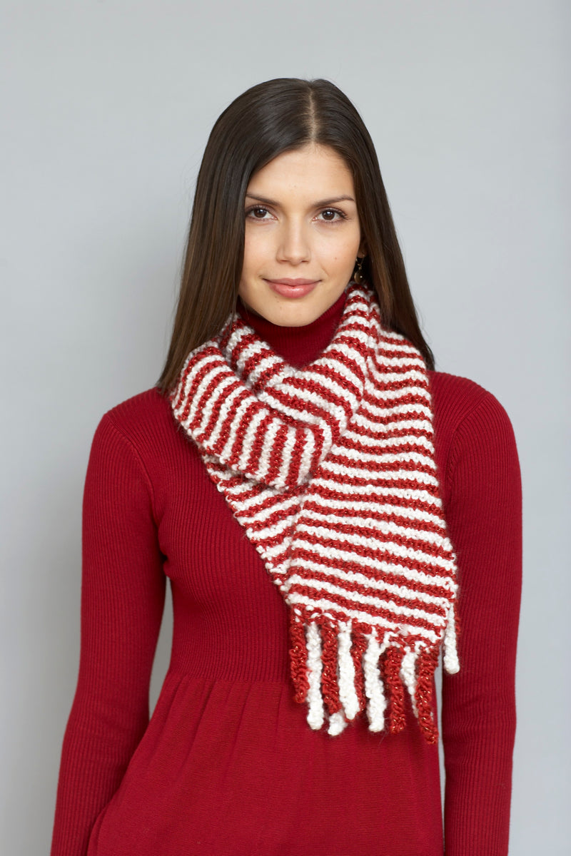 Candy Cane Scarf (Knit)