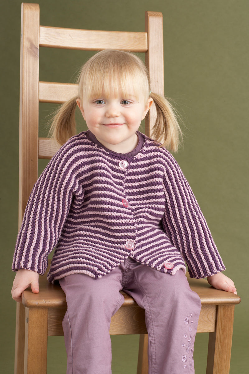 Cheerful Baby Cardigan Pattern (Knit)