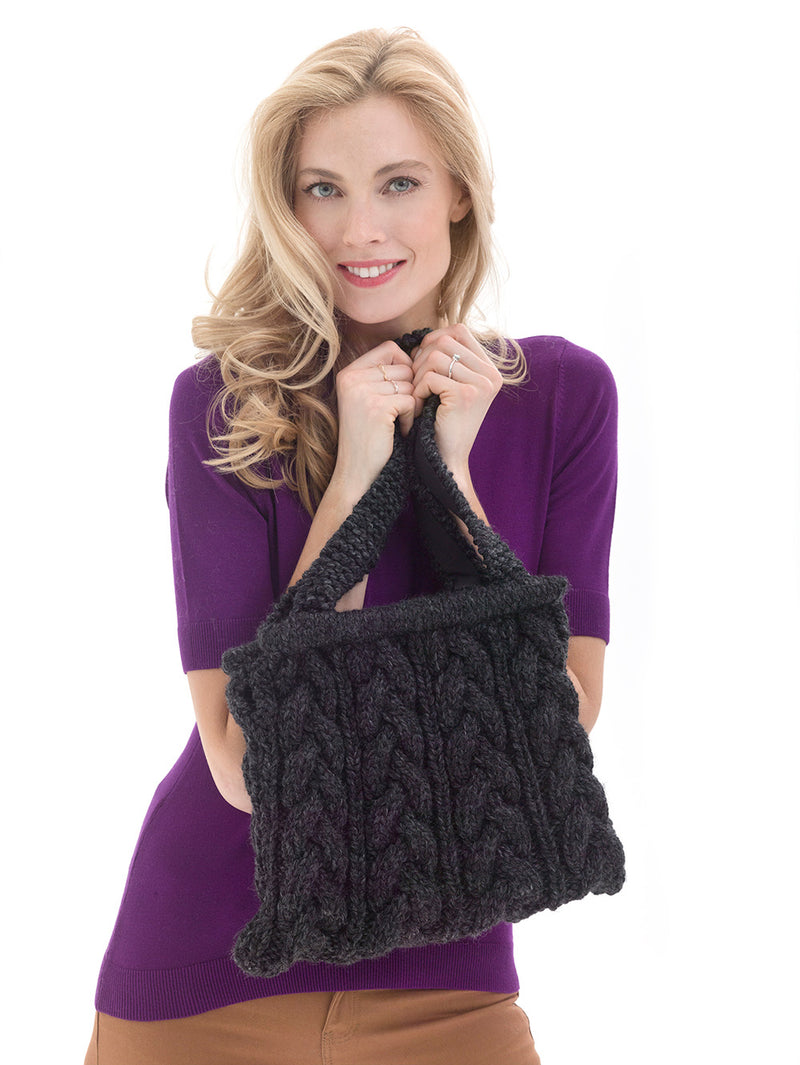 Chic Cabled Bag Pattern (Knit)