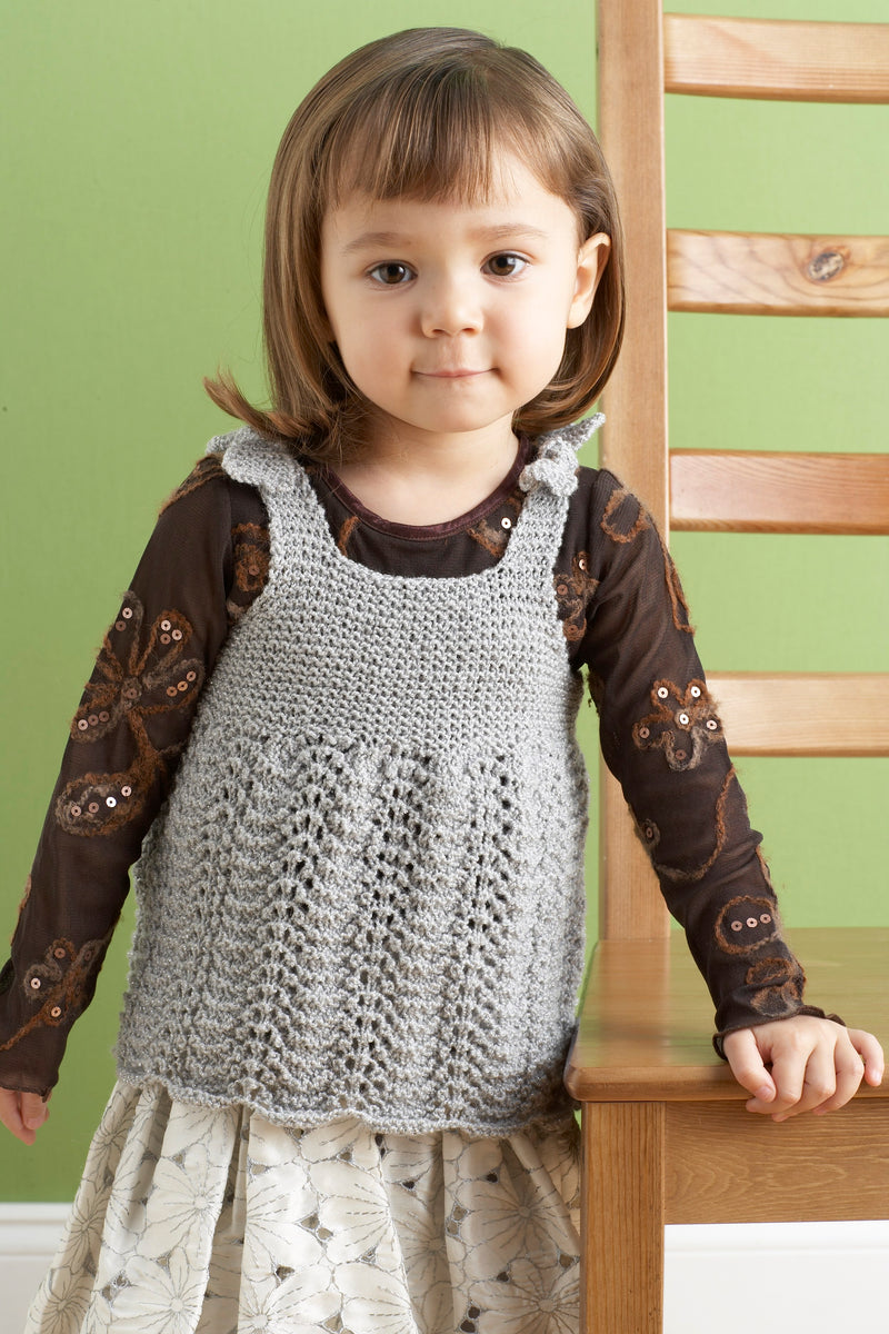 Child's Glamour Dress Pattern (Knit) Lion Brand Yarn Child's Glamour Dress Pattern (Knit) Lion Brand Yarn