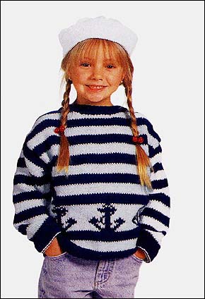 Child's Knitted Sailor Hat Pattern (Knit)