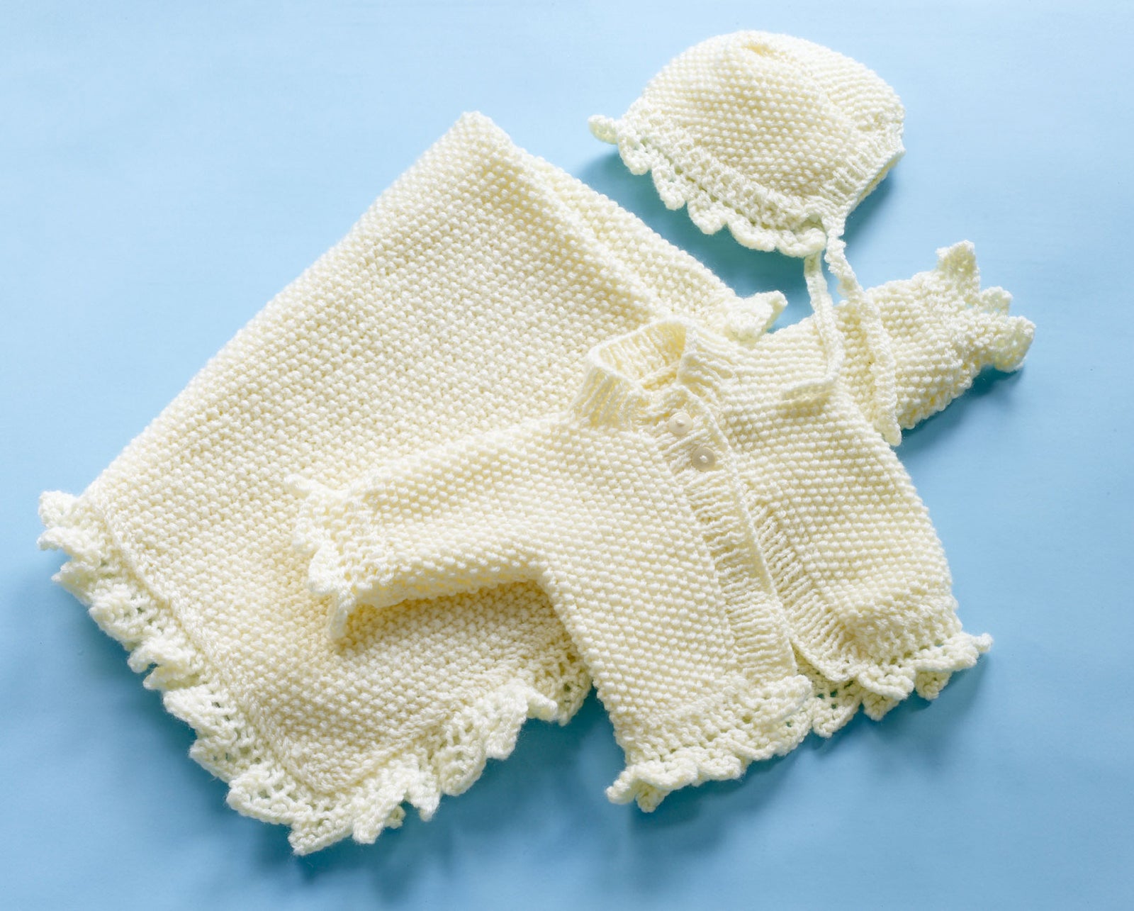 Christening Set Pattern (Knit) Lion Brand Yarn Christening Set Pattern (Knit) Lion Brand Yarn
