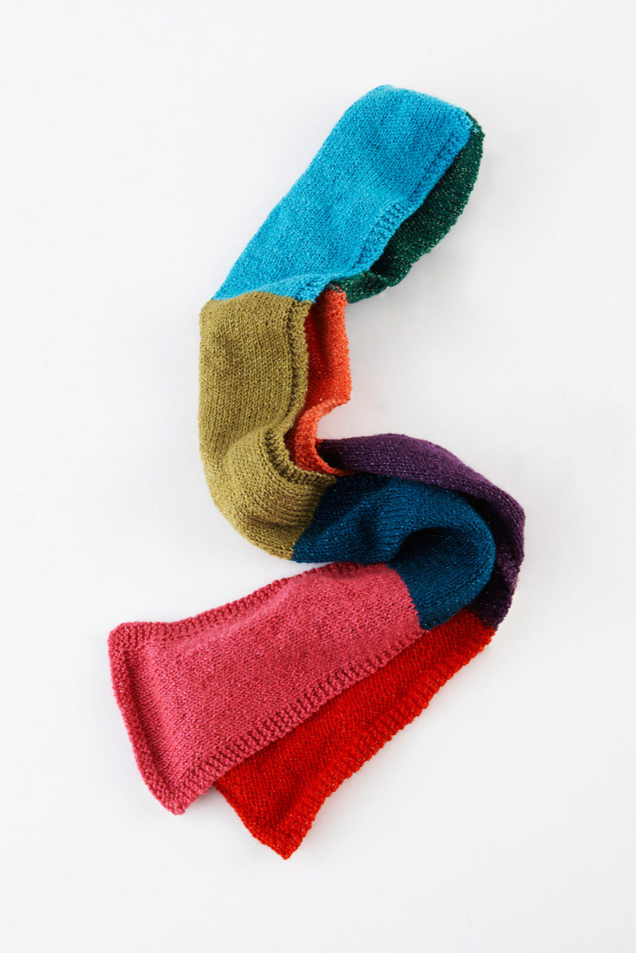 Color Block Scarf (Knit) - Version 3 – Lion Brand Yarn