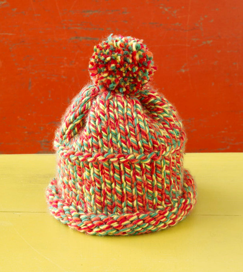 Colorful Beginners Hat Pattern (Knit)