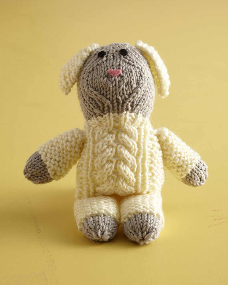 Cute Cabled Lamb Pattern (Knit)