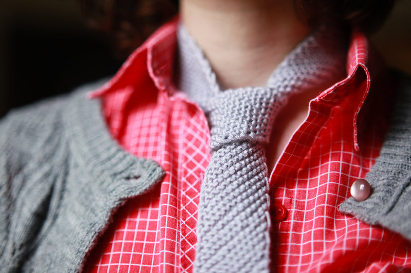 Dad Style Bias Knit Tie Pattern