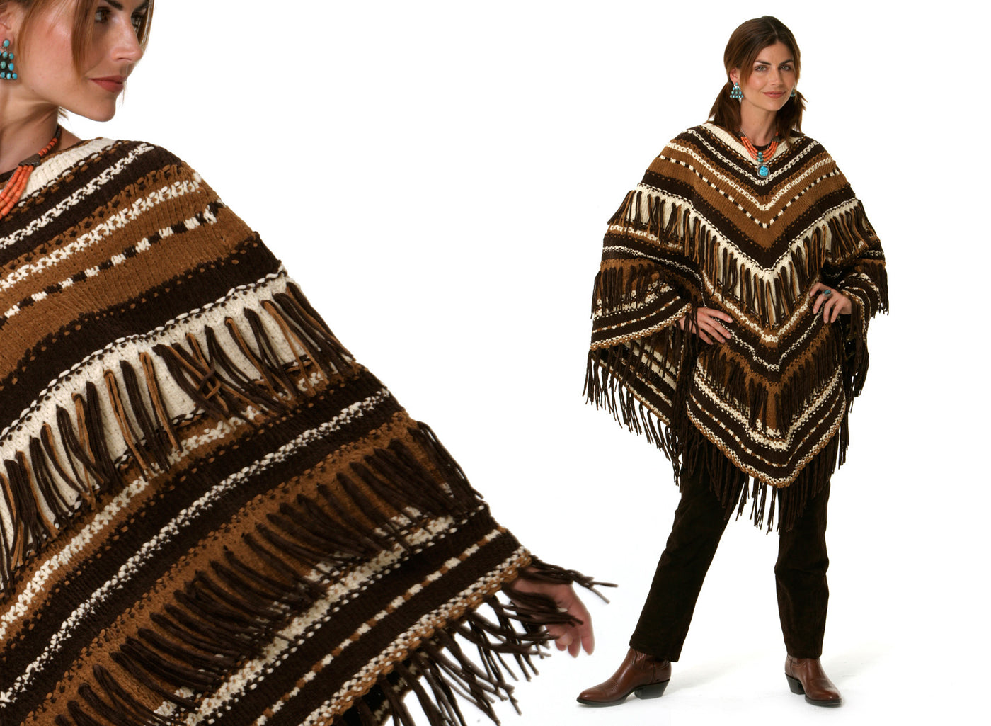 Handloom Desert Hues Poncho