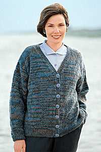m*o様 Watermark Pattern Knitted Cardigan Watermark Cardigan