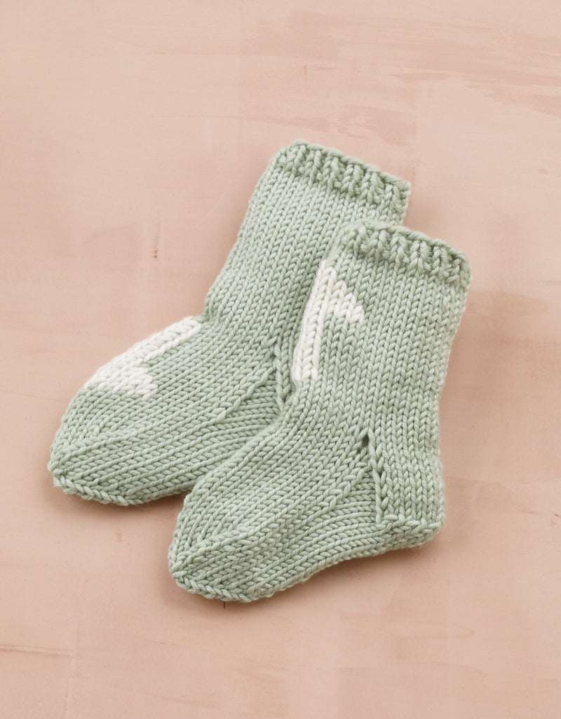 Duplicate Stitch Wee Socks Pattern (Knit) - Version 2