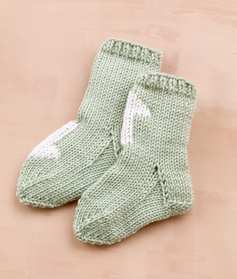 Duplicate Stitch Wee Socks Pattern (Knit) - Version 4