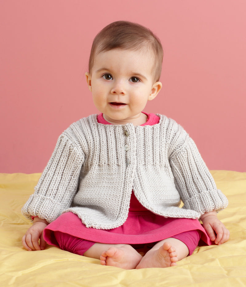 Everyday Baby Cardi Pattern (Knit) - Version 1