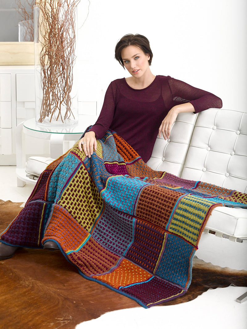 Fall Colors Afghan Pattern (Knit) - Version 2