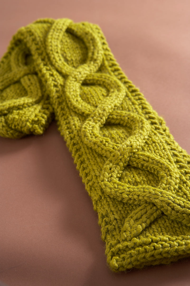 Faux Cable Scarf Pattern (Knit)