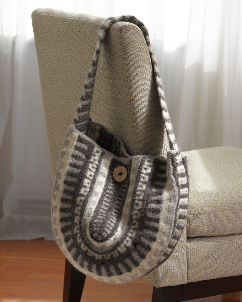 Felted Tribal Bag Pattern (Knit)