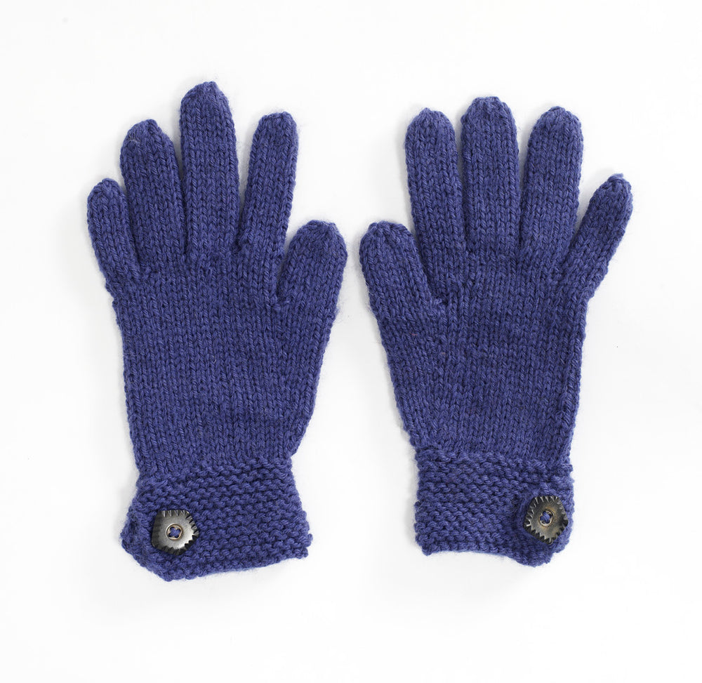 yarn wool knitted gloves
