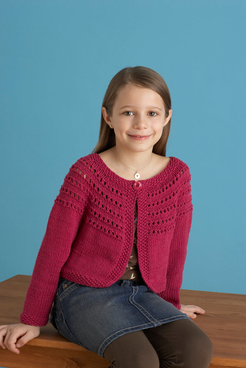 Fresh Picked Color 3 4 Sleeve Cardigan Pattern (Knit) - Version 1