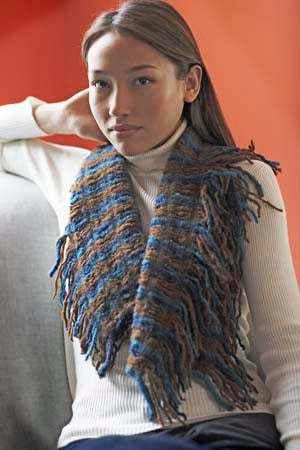Fringed Felted Scarf Pattern (Knit)